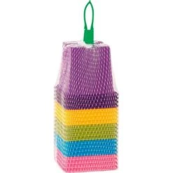 Set Vierkante Potten In Kleurenmix - Set Van 20 Stuks