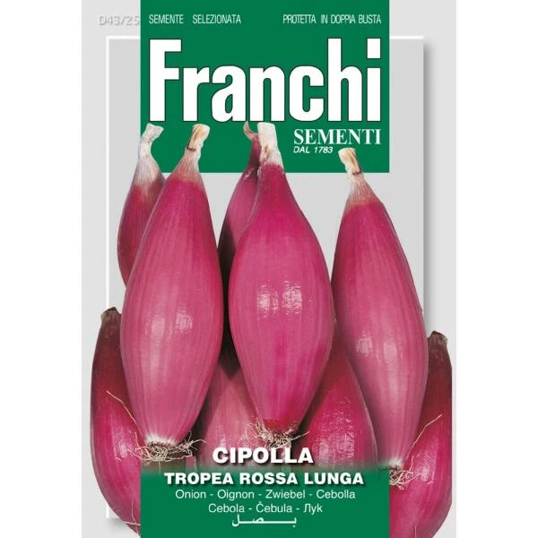 Cipolla Tropea Rossa Lunga - Lange Roze Uien 3 Cipolla Tropea Rossa Lunga - Lange Roze Uien