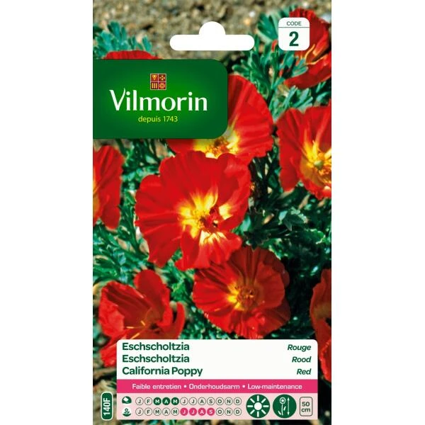 Eschscholtzia Rood - Eschscholtzia Californica 3 Eschscholtzia Rood - Eschscholtzia Californica