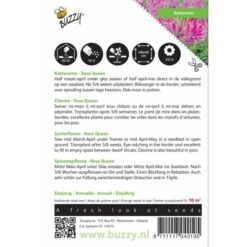 Kattensnor Rose Queen - Cleome Spinosa -Zaden Voor Tuin kattensnor rose queen cleome spinosa 1646840326 328 600