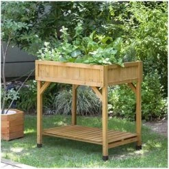 Vegtrug Kruidentafel 58 × 78 × 80 Cm - Naturel -Zaden Voor Tuin plantentafel kruidentafel 1540759277 1 600