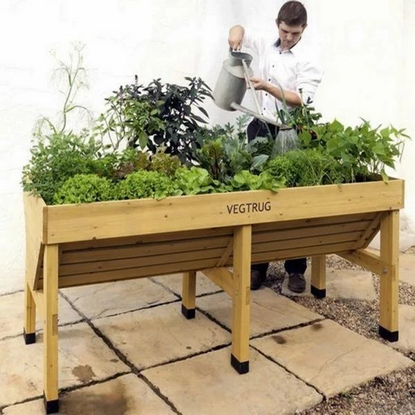 Vegtrug Verhoogde Kweektafel - 180 × 76 × 80 Cm 5 Vegtrug Verhoogde Kweektafel - 180 × 76 × 80 Cm - Afbeelding 3