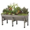 Vegtrug Verhoogde Kweektafel Grijs - 180 × 76 × 80 Cm -Zaden Voor Tuin vegtrug grijs 180 cm 1517221956 2 600