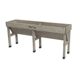 Verhoogde Kweektafel Muurmodel Grijs - 180 × 46 × 80 Cm -Zaden Voor Tuin vegtrug muurmodel 180 cm grijs 1540753223 1 600
