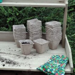 Vierkante Afbreekbare Potjes - Set Van 36 Stuks 5 Vierkante Afbreekbare Potjes - Set Van 36 Stuks -Zaden Voor Tuin vierkante afbreekbare potjes 1512595481 1 600